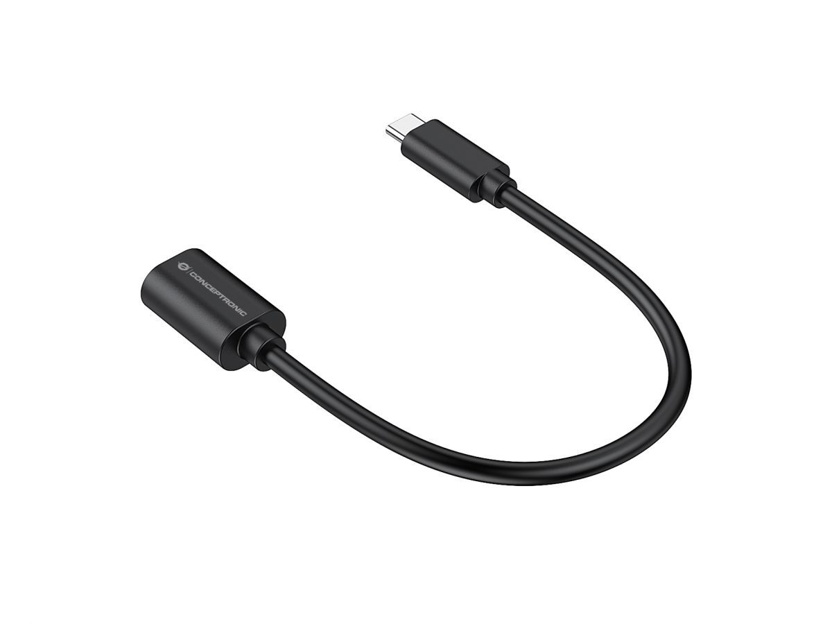 Conceptronic  ABBY11B USB-C to USB-A OTG Adapter 20cm Black (2-Pack)