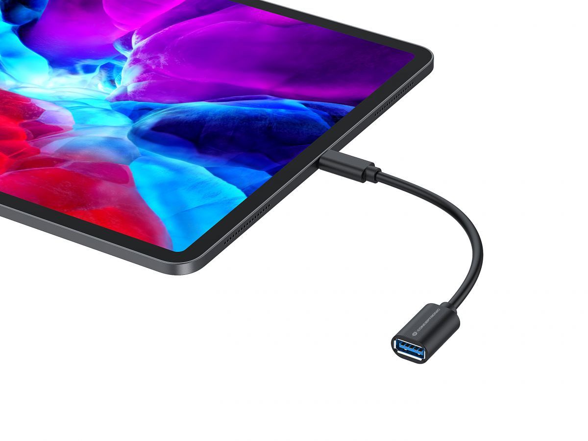 Conceptronic  ABBY11B USB-C to USB-A OTG Adapter 20cm Black (2-Pack)