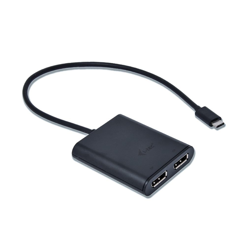 I-TEC USB-C 3.1 Dual 4K DP Video Adapter Black