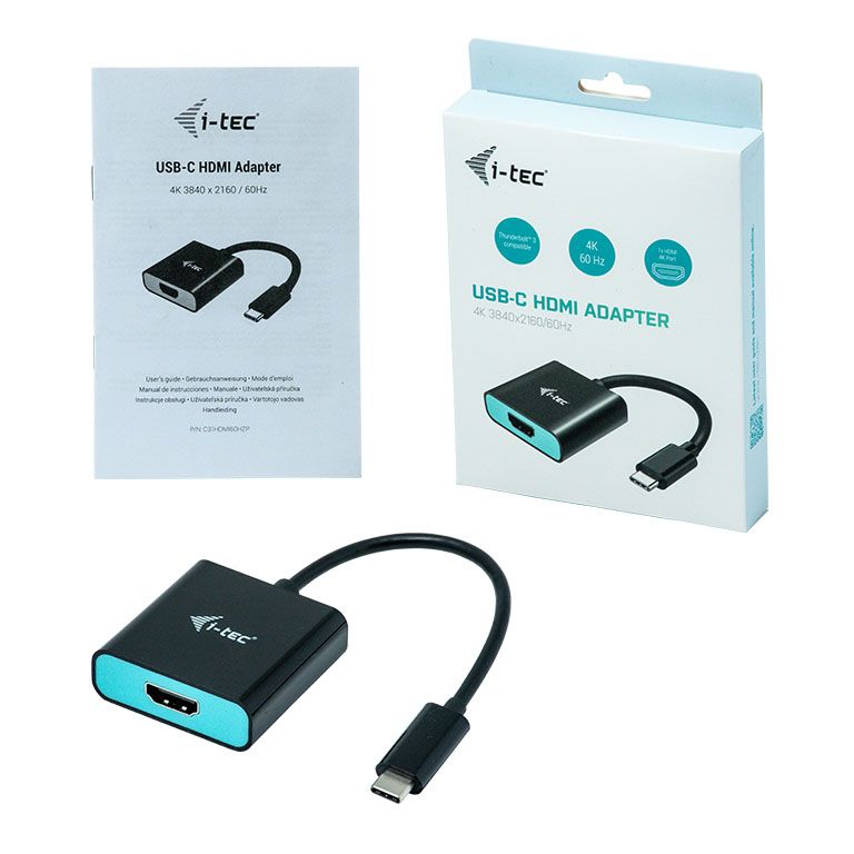 I-TEC USB-C HDMI 4K/60 Hz Adapter cable Black