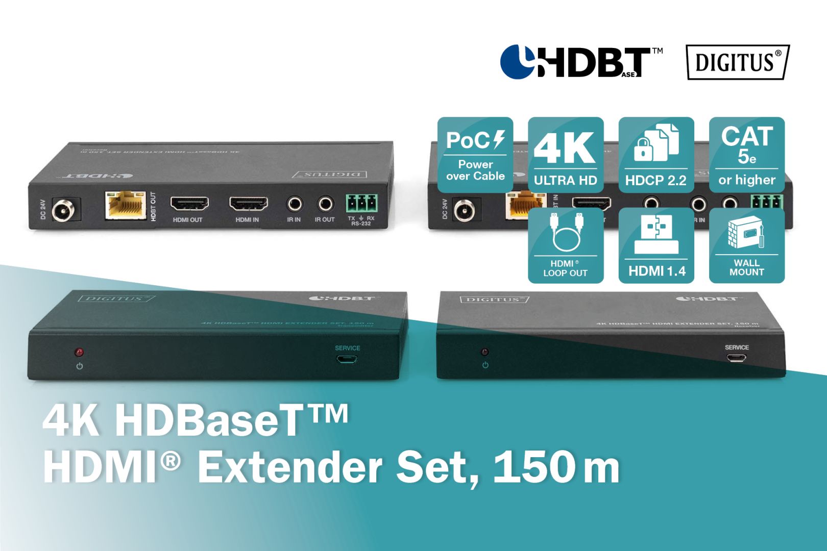 Digitus HDBaseT HDMI Extender Set 150m