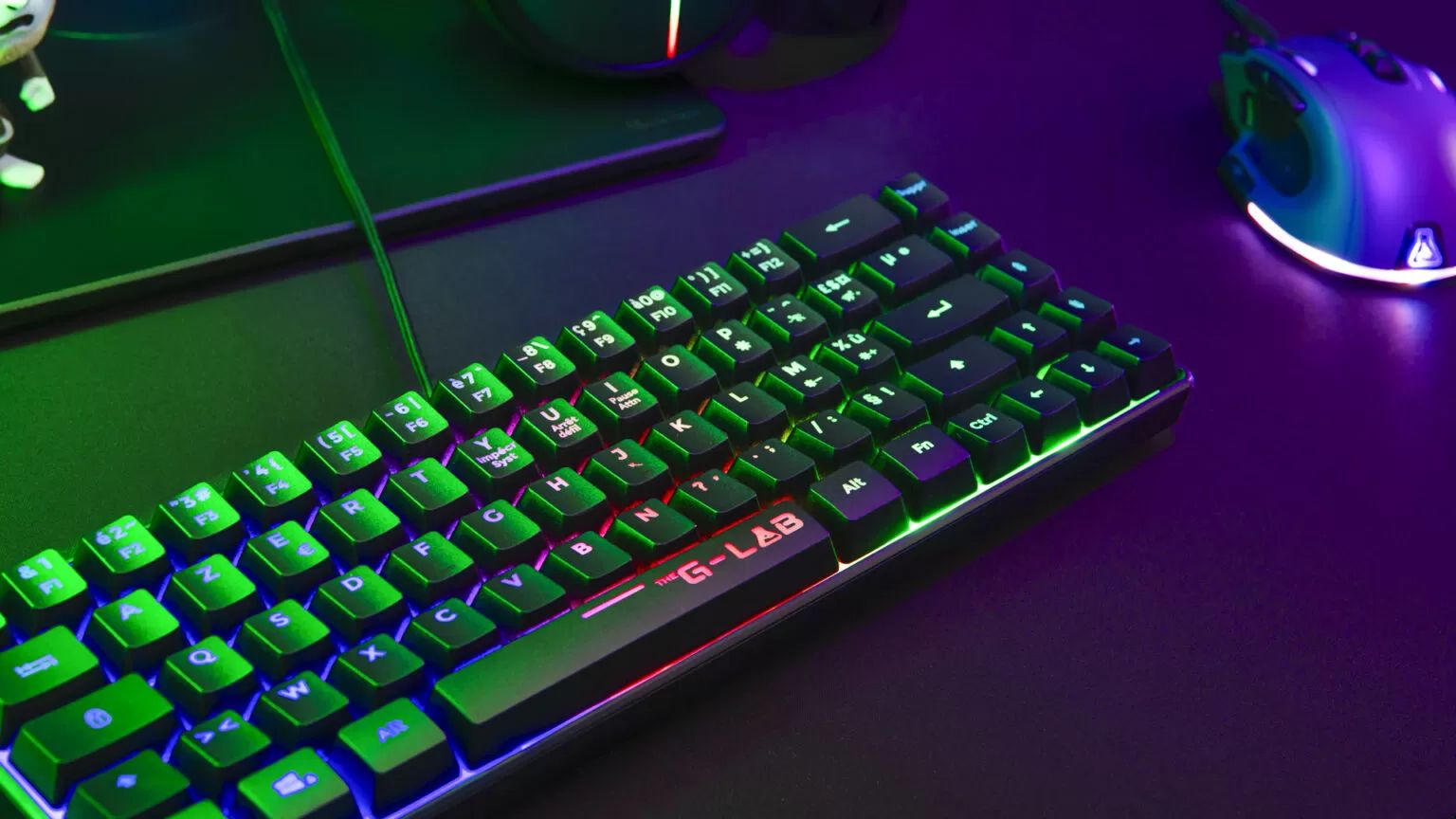 The G-Lab Keyz Hydrogen Keyboard Black HU