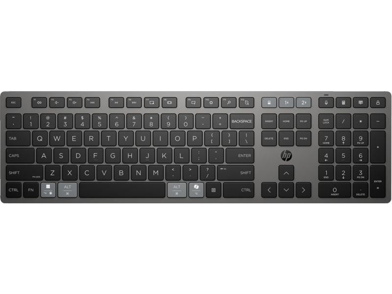 HP 720 Multi-Device Rechargeable Wireless Bluetooth Keyboard Black