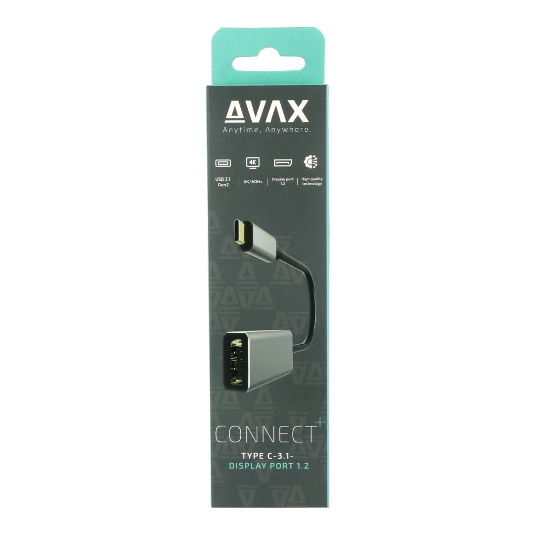 Avax AD605 CONNECT+ Type C 3.1-Display port 1.2 adapter