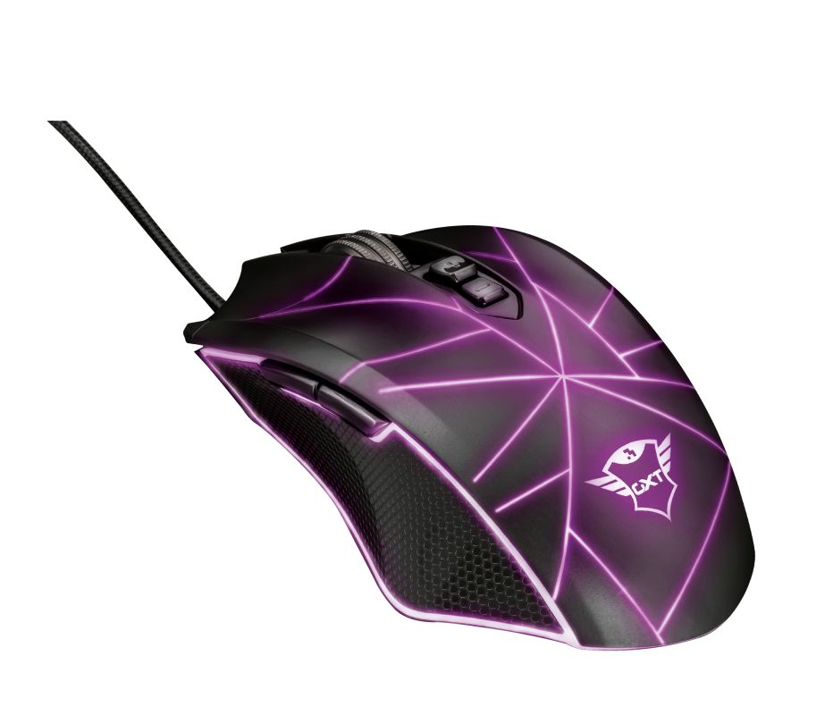 Trust GXT160X True RGB Gamer mouse Black