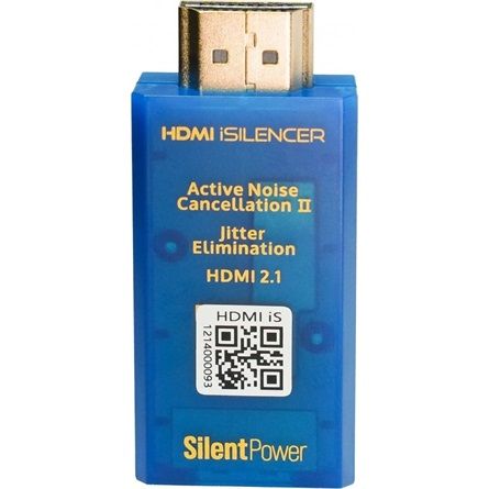 iFi HDMI iSilencer HDMI 2.1 -> HDMI 2.1 M/F aktív zavarszűrő Blue