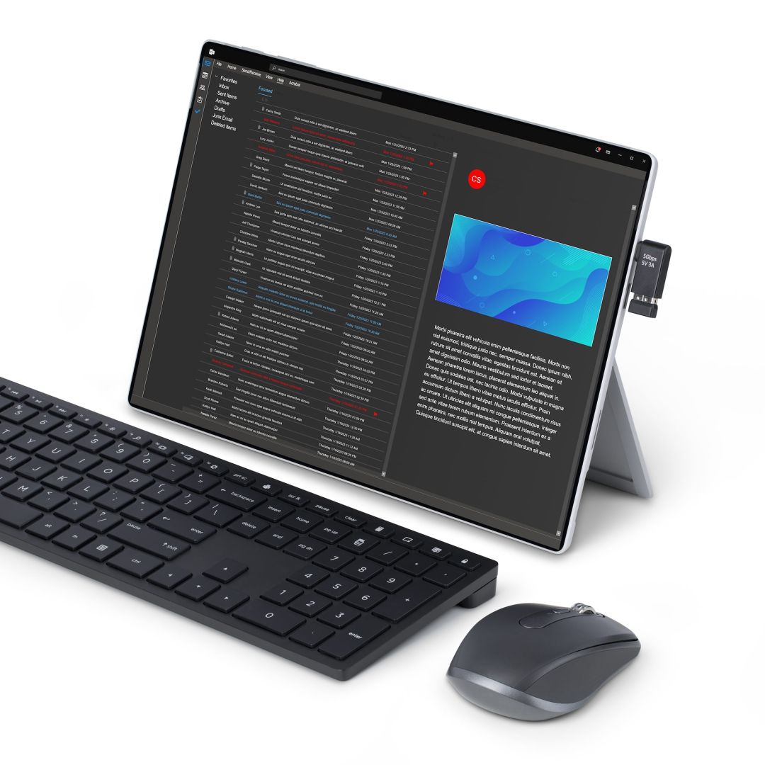 Startech USB-C to USB-A Adapter Right-Angled Black