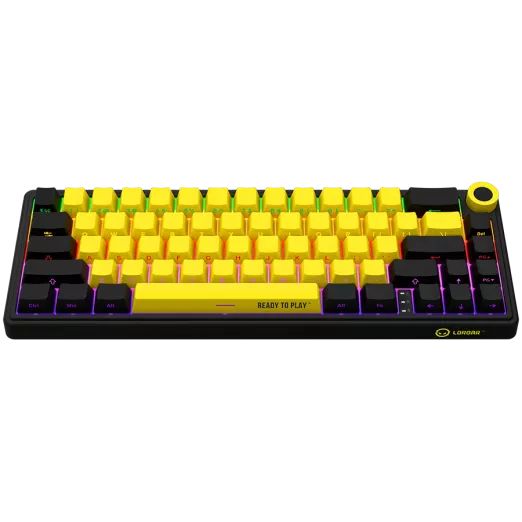 LORGAR KBP70MW Wireless Mechanical Gaming Keyboard Black/Yellow US