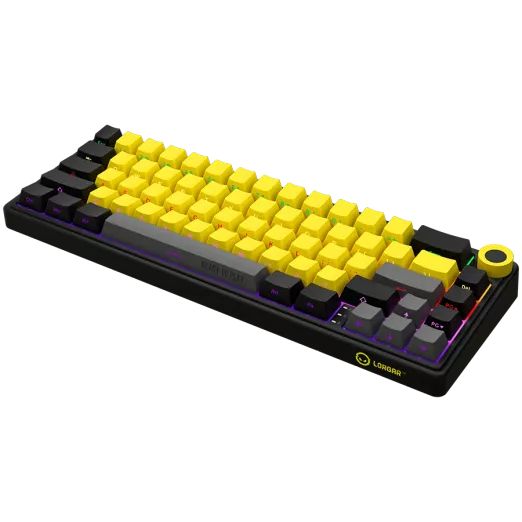 LORGAR KBP70MW Wireless Mechanical Gaming Keyboard Black/Yellow US