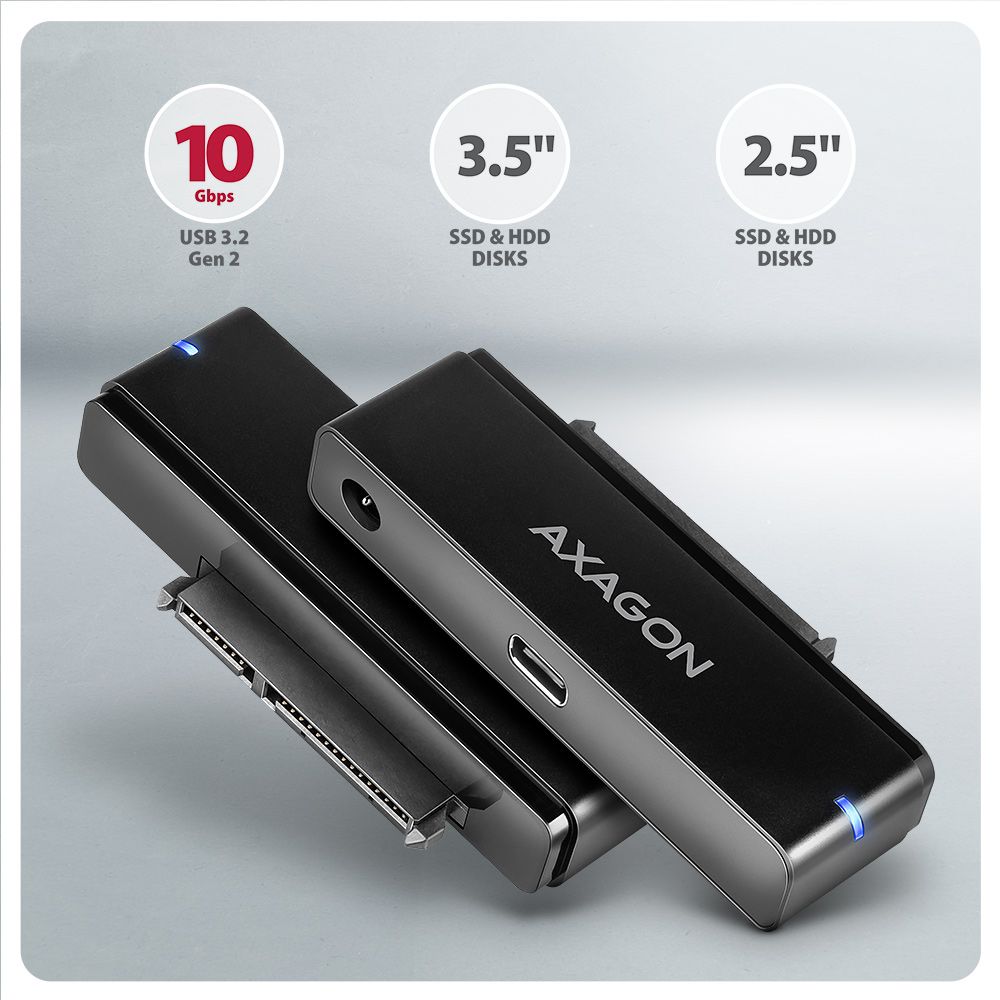 AXAGON ADSA-FPX USB-C 10Gbps Fast Port X adapter for 2,5