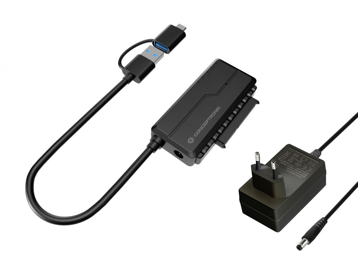 Conceptronic  ABBY21B USB to SATA 3.0 Adapter with Power Adapter 2.5