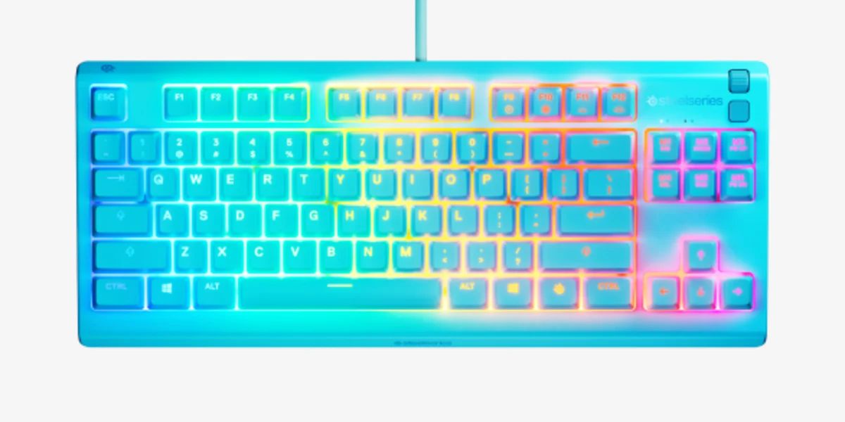 Steelseries Apex 3 TKL Gaming Keyboard Aqua UK