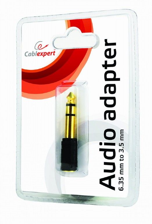 Gembird 6.35 mm to 3.5 mm audio adapter plug