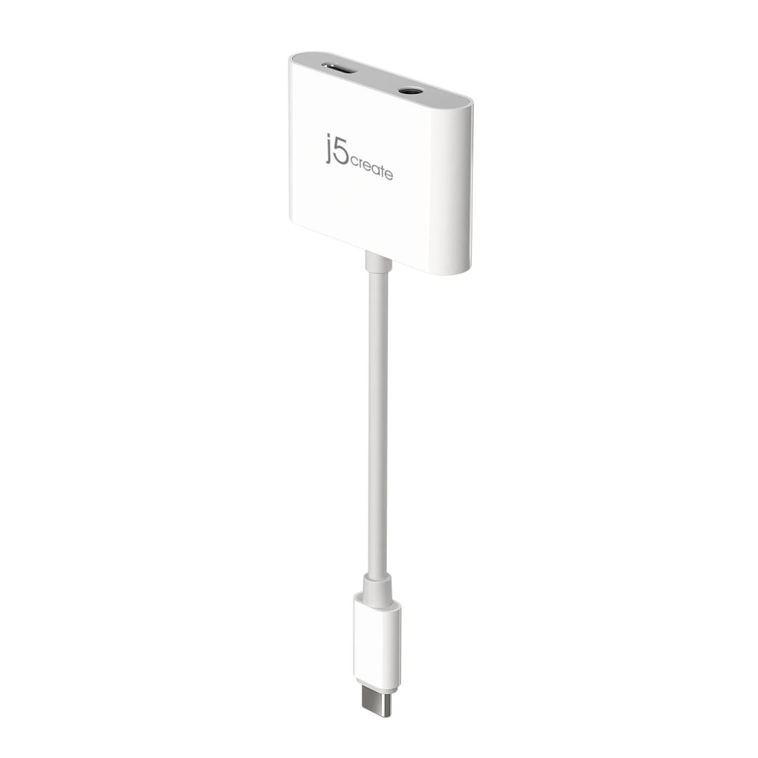 j5create USB-C to 3.5mm Audio Adapter with Power Delivery