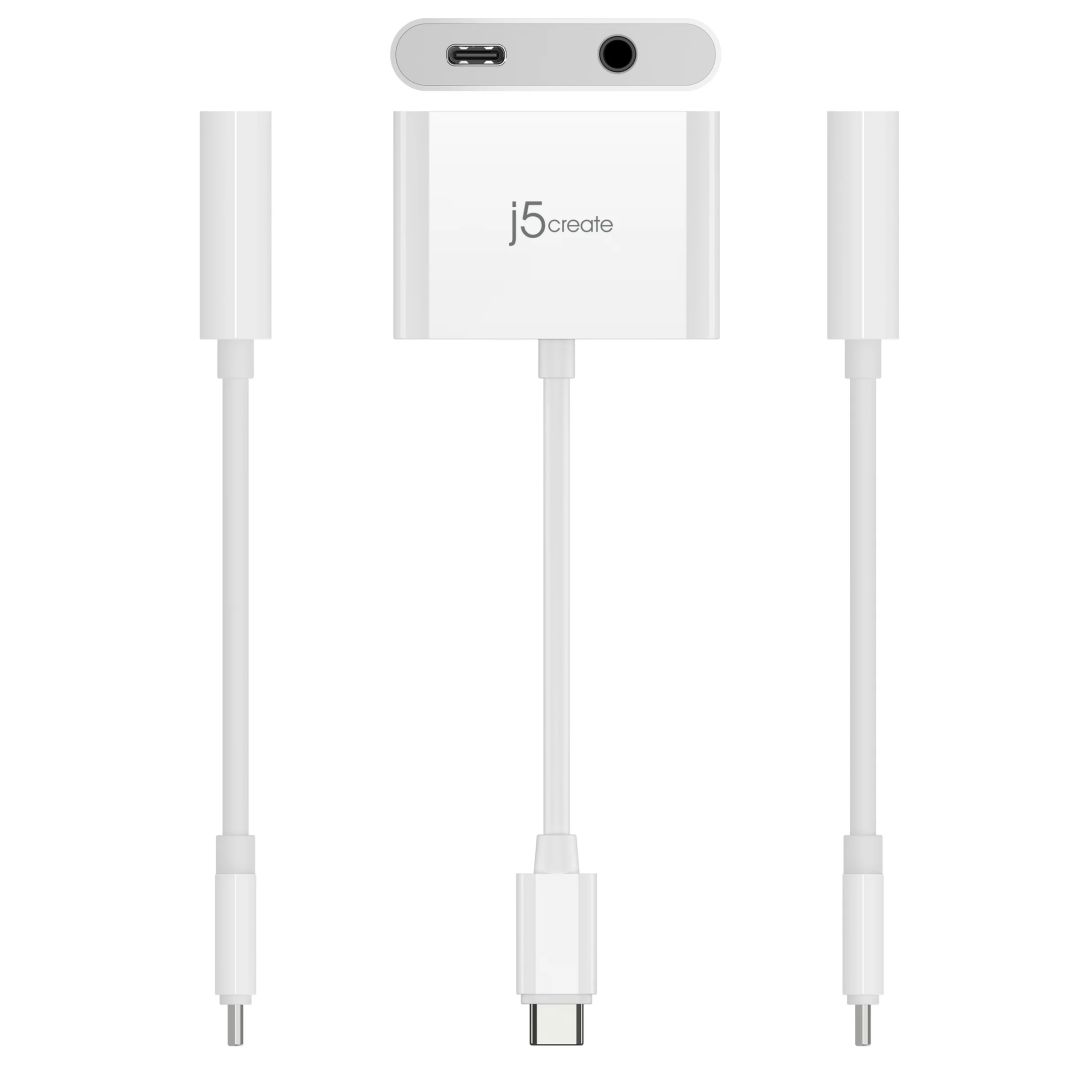 j5create USB-C to 3.5mm Audio Adapter with Power Delivery