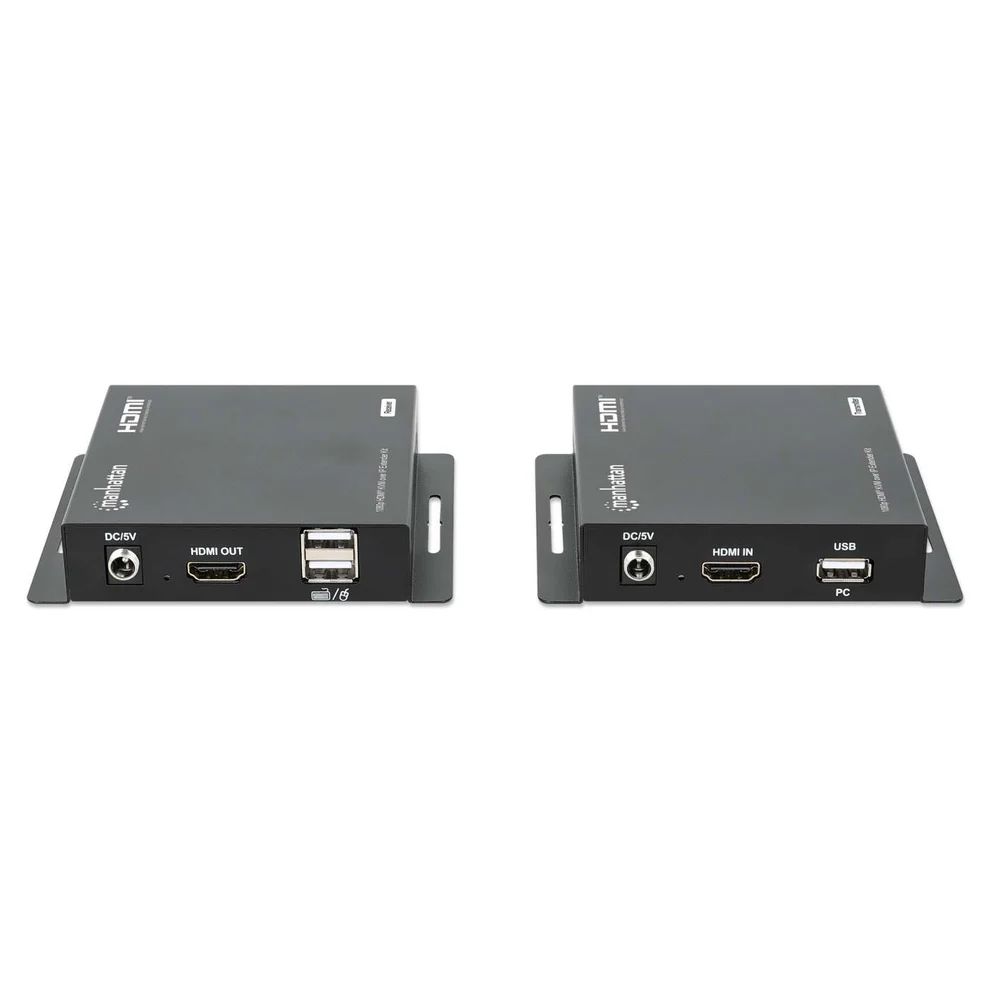 Manhattan KVM over IP Extender Kit 1080p 120m Black
