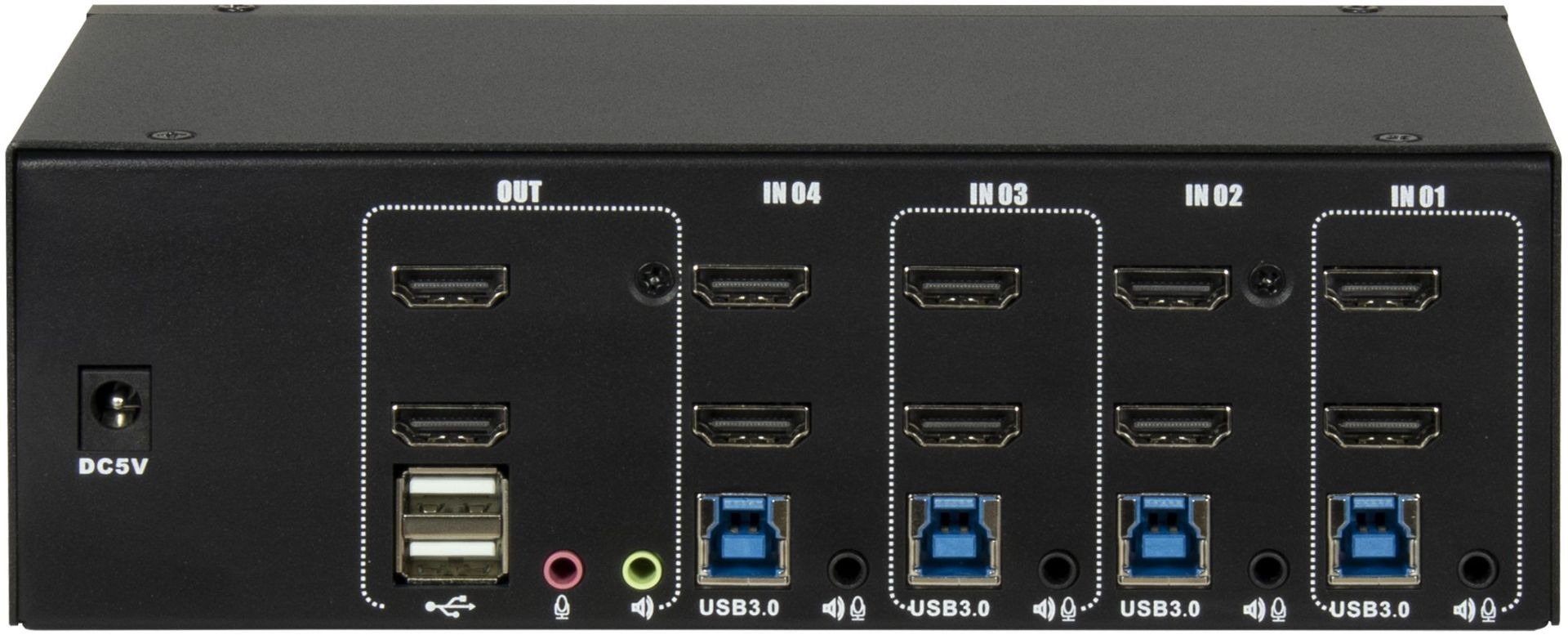 Inter-Tech IPC KVM Switch AC-42HUS HDMI 4K@60Hz