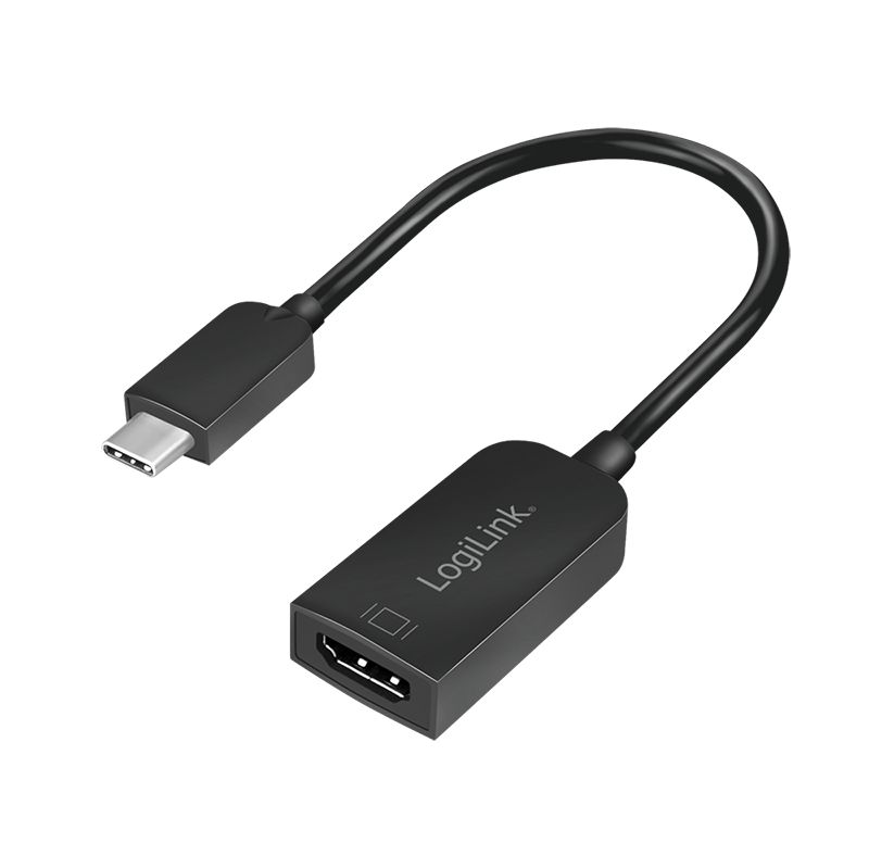 Logilink USB Type-C adapter C/M to HDMI-A/F 4K/30 Hz 0,15m Black