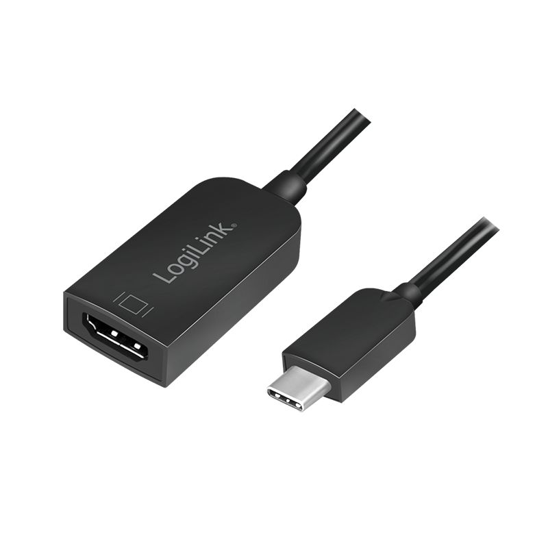 Logilink USB Type-C adapter C/M to HDMI-A/F 4K/30 Hz 0,15m Black