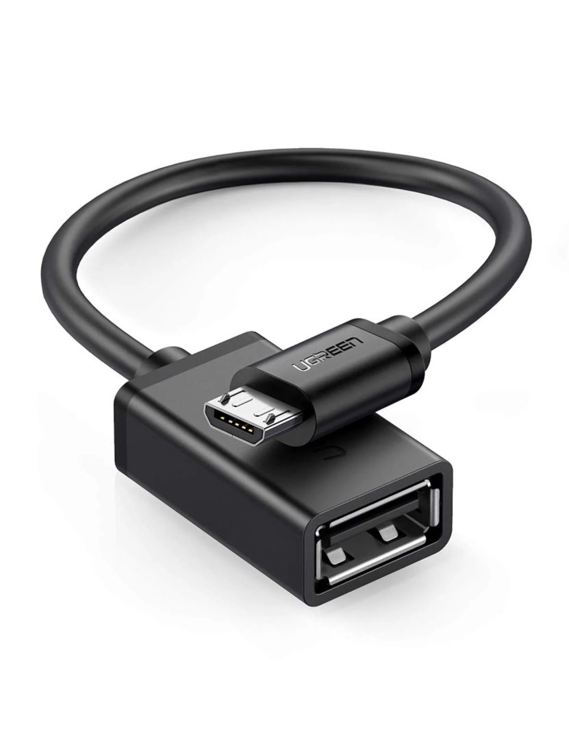 UGREEN microUSB to USB OTG Adapter Connector Cable 0,12m Black