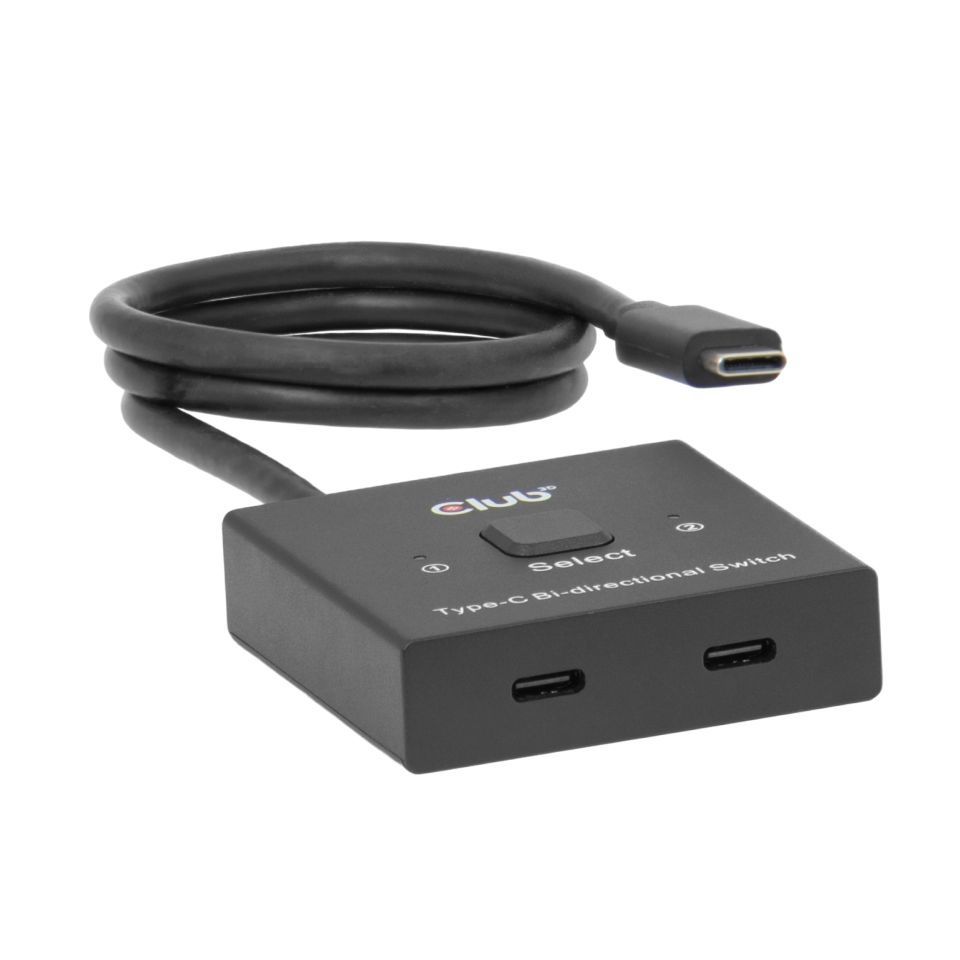 Club3D USB-C Bi-Directional Video + Data + PD Switch