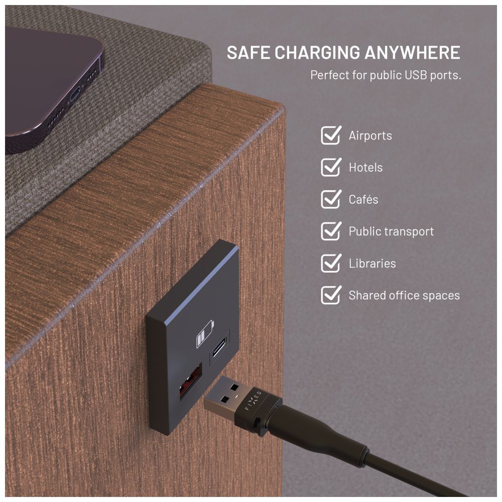 FIXED Adatblokkoló 2 az 1-ben, fekete