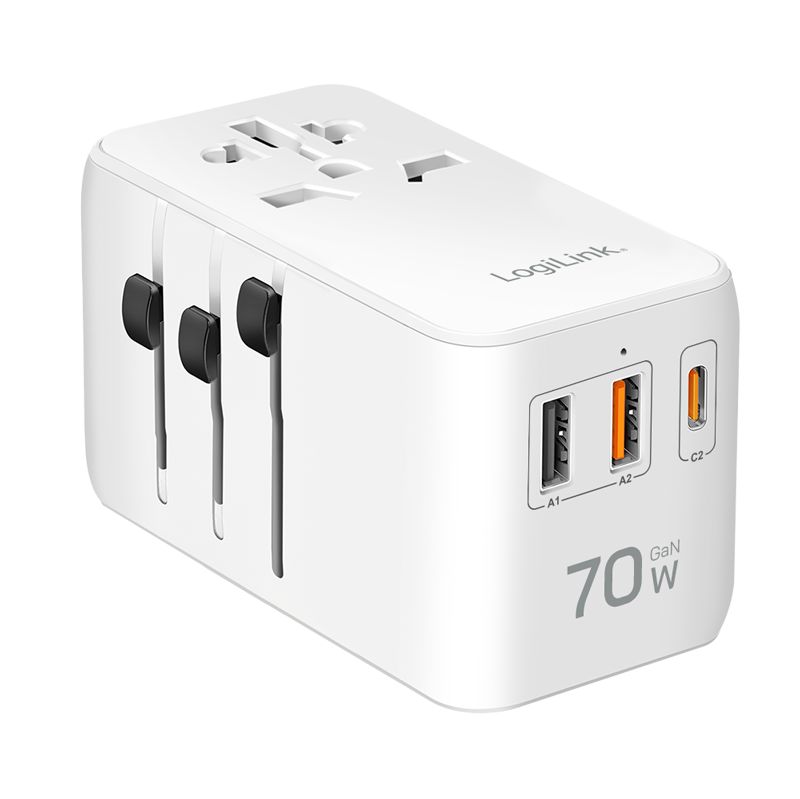 Logilink PA0357 Universal travel power supply White