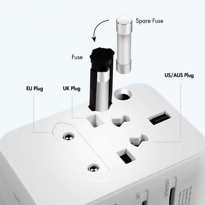 Logilink PA0357 Universal travel power supply White