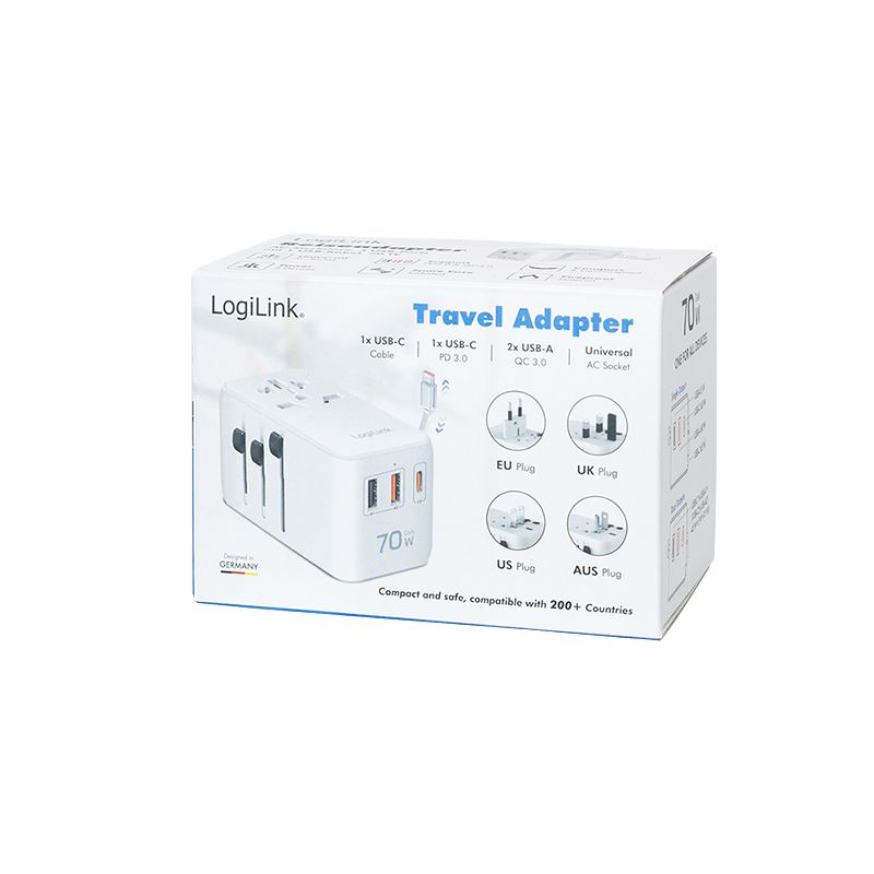 Logilink PA0357 Universal travel power supply White