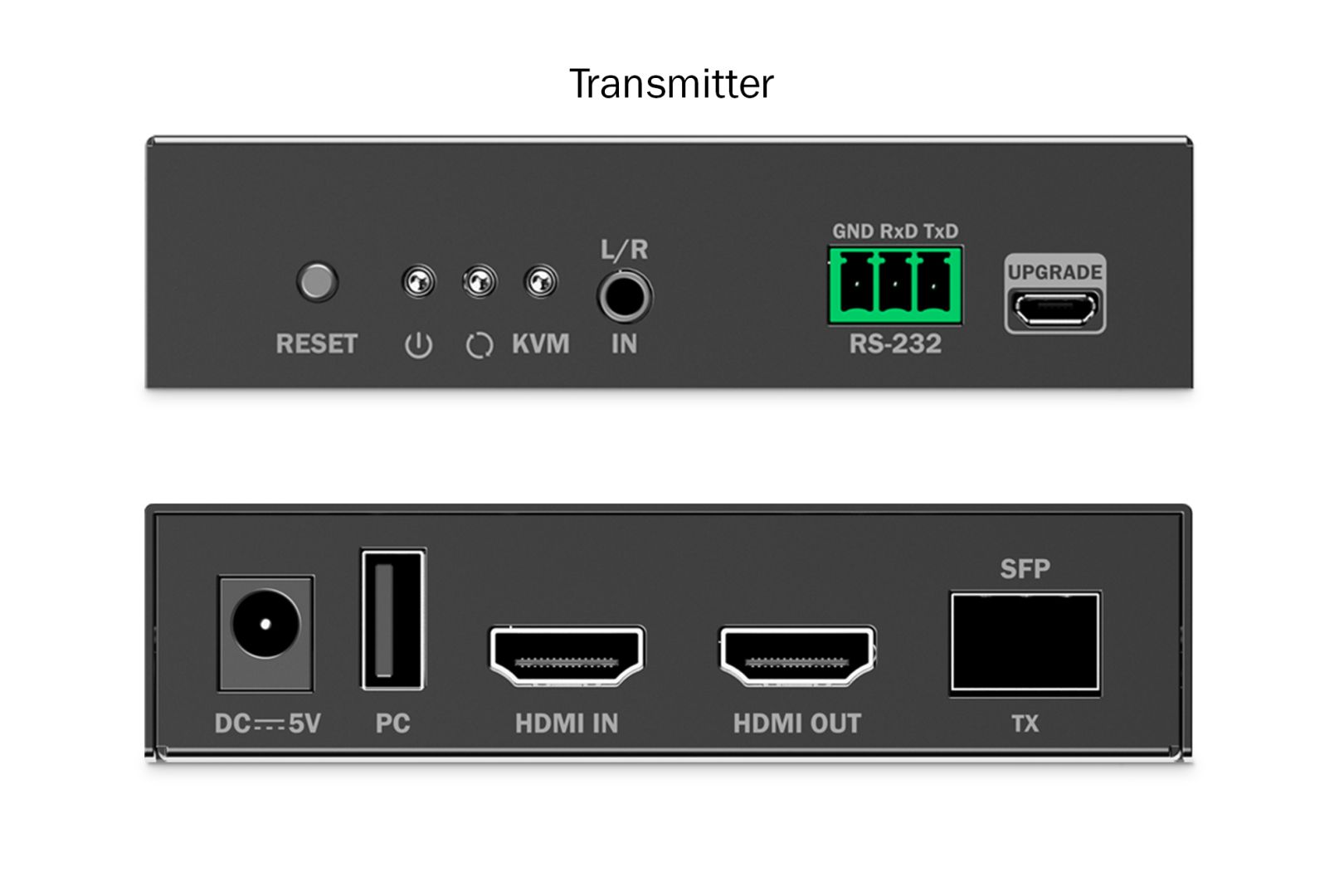 Digitus Fiber KVM Extender Set 4K/60Hz 40 km/300m IP 1G Black