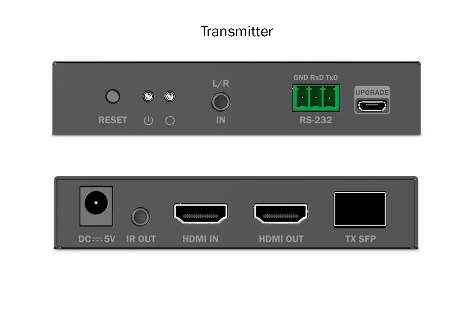 Digitus HDMI Fiber IP Extender Set 4K/60Hz Black