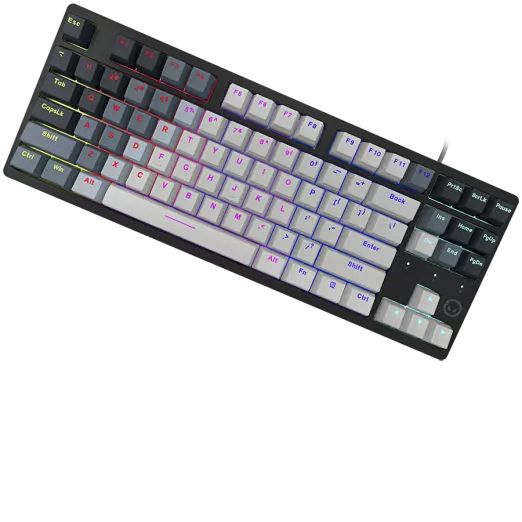 LORGAR Azar 514TKL RGB Mechanical Gaming Keyboard White US