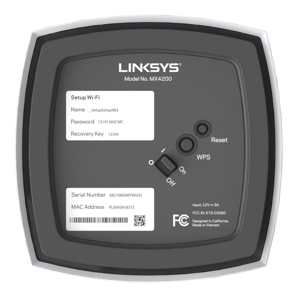 Linksys Velop AX4200 Whole Home Intelligent Mesh WiFi 6 System Tri-Band 2-pack