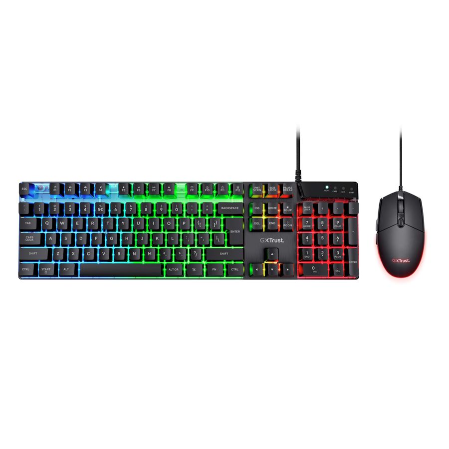 Trust GXT 838 Azor Gaming Keyboard Combo Black US