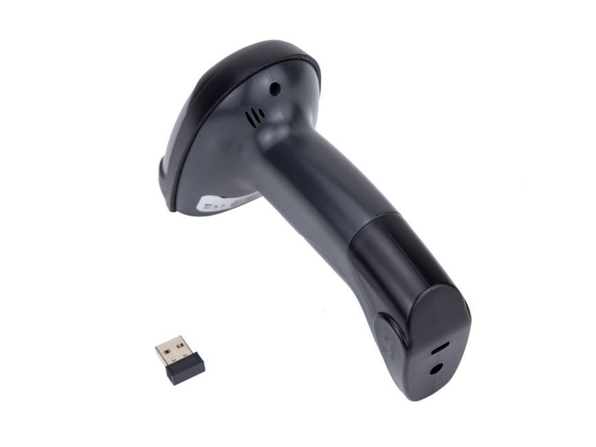 EQuip Wireless 1D Laser Barcode Scanner with Stand Vonalkódolvasó Black