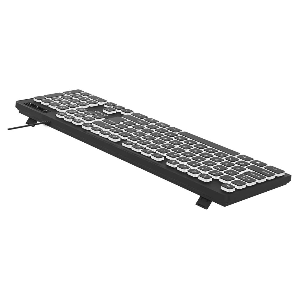 Savio KB-04 Wired keyboard LED backlight Black UK