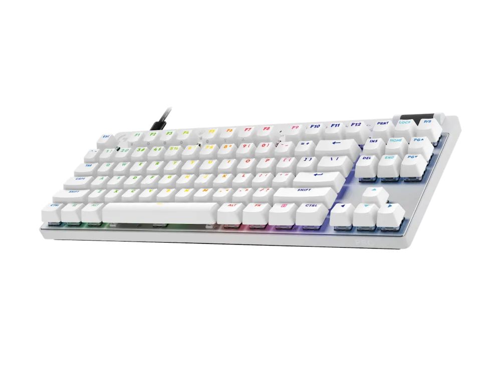Logitech G Pro X TKL Rapid Gaming Keyboard White US