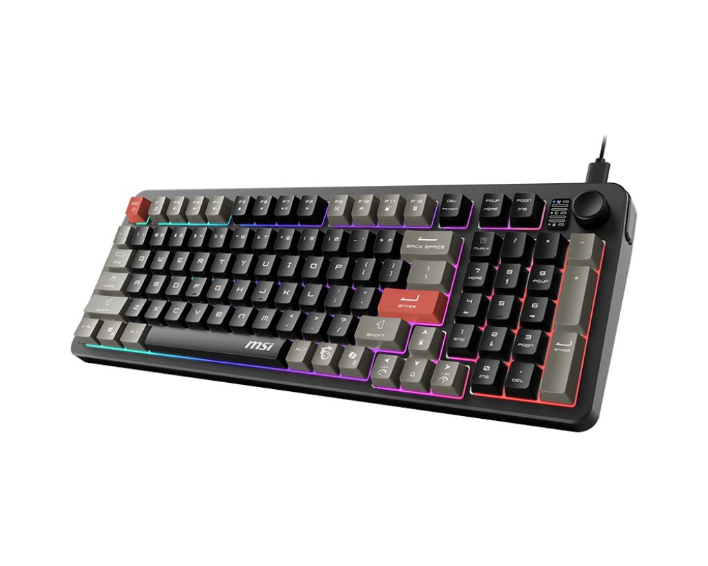 Msi FORGE GK110 Gaming Keyboard Black HU