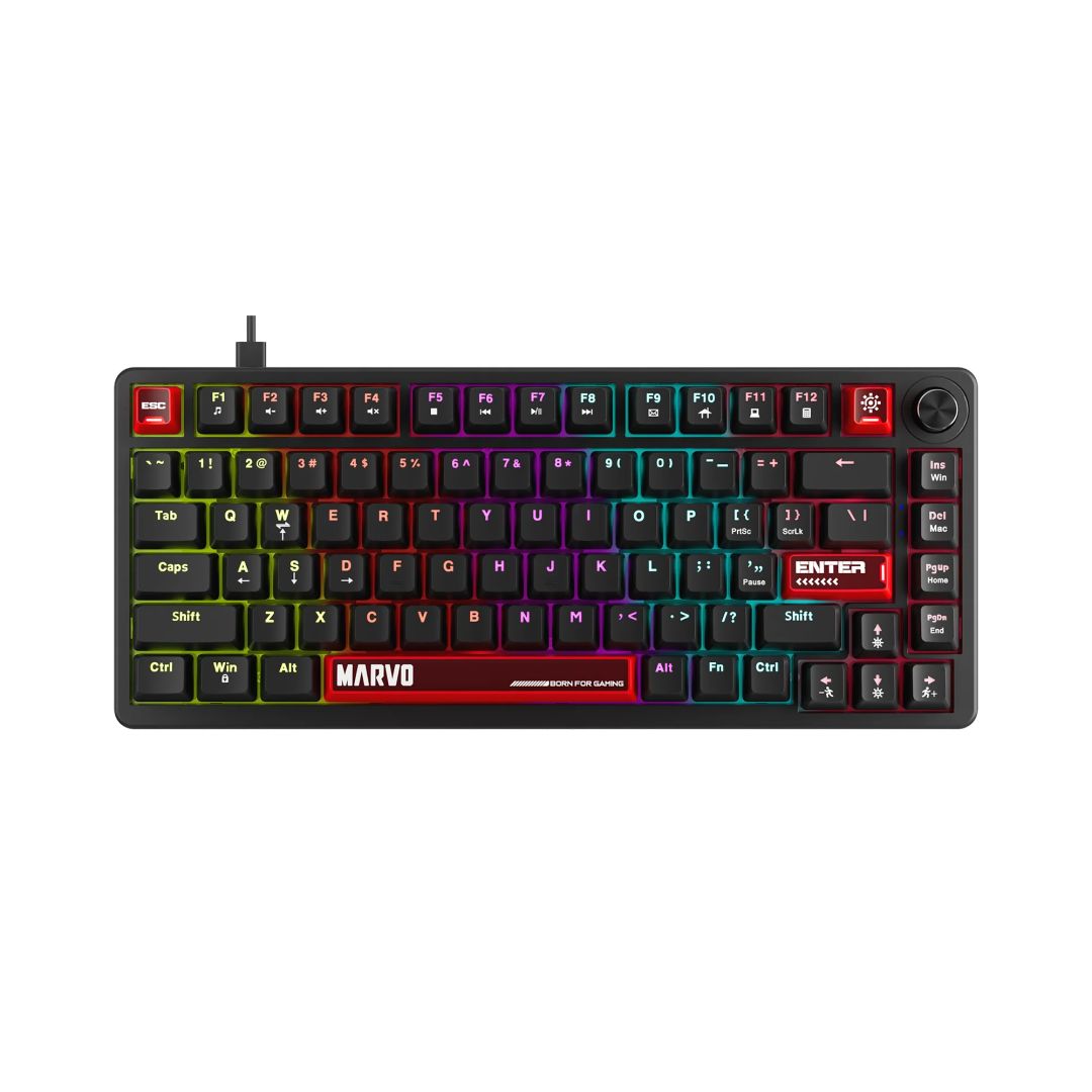Marvo Arma 82 Mechanical Gaming Keyboard Black US