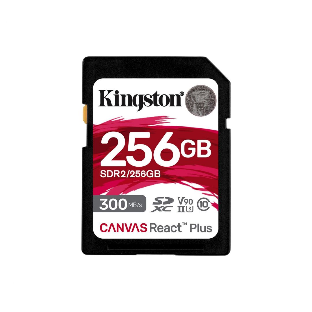 Kingston 256GB SDXC Class10 UHS-II U3 V90 Canvas React Plus 