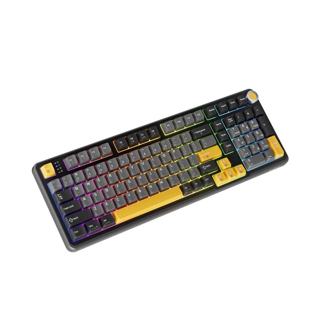 Marvo TITAN 98 Gaming Wireless Keyboard Black/Yellow US