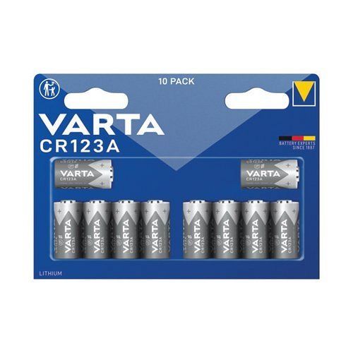 Varta CR123A Lítium Elem 10db/csomag