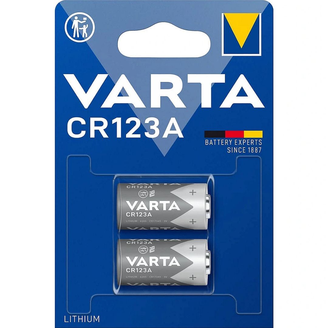 Varta CR123A Lítium Elem 2db/csomag