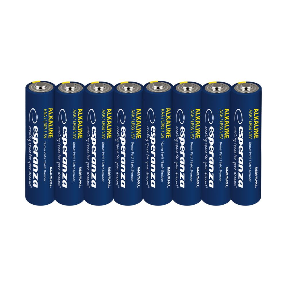 Esperanza AAA Alkáli Elem 8db/csomag