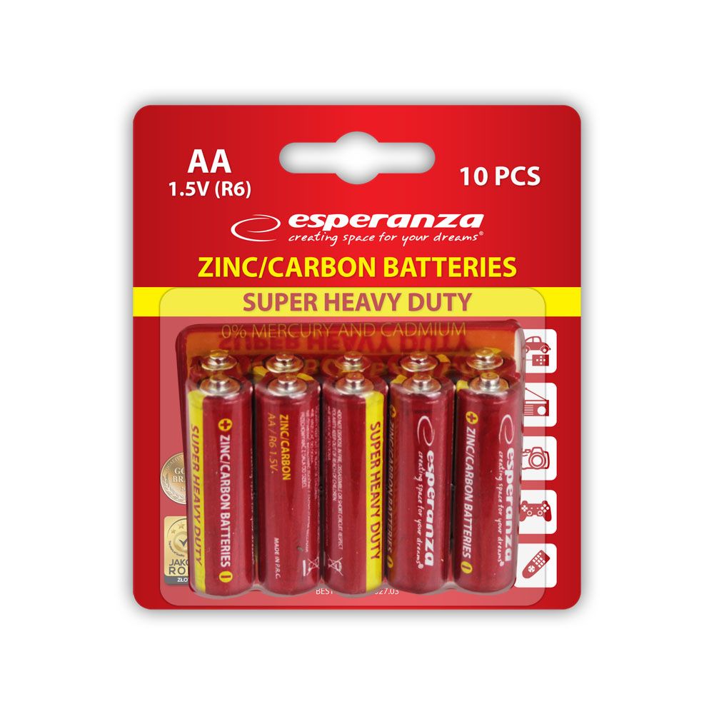 Esperanza AA Cink Elem 10db/csomag