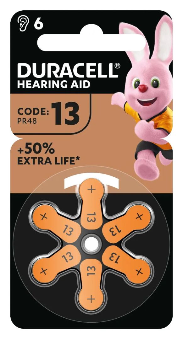 Duracell PR48 Hallókészülék Elem 6db/csomag