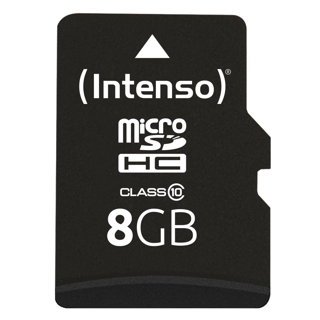 Intenso 8GB microSD Class 10 adapterrel