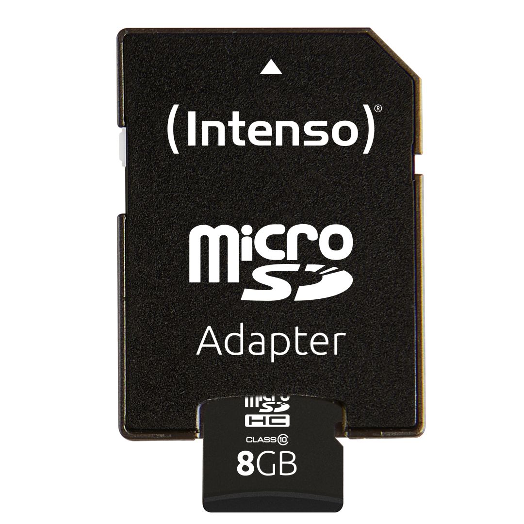 Intenso 8GB microSD Class 10 adapterrel