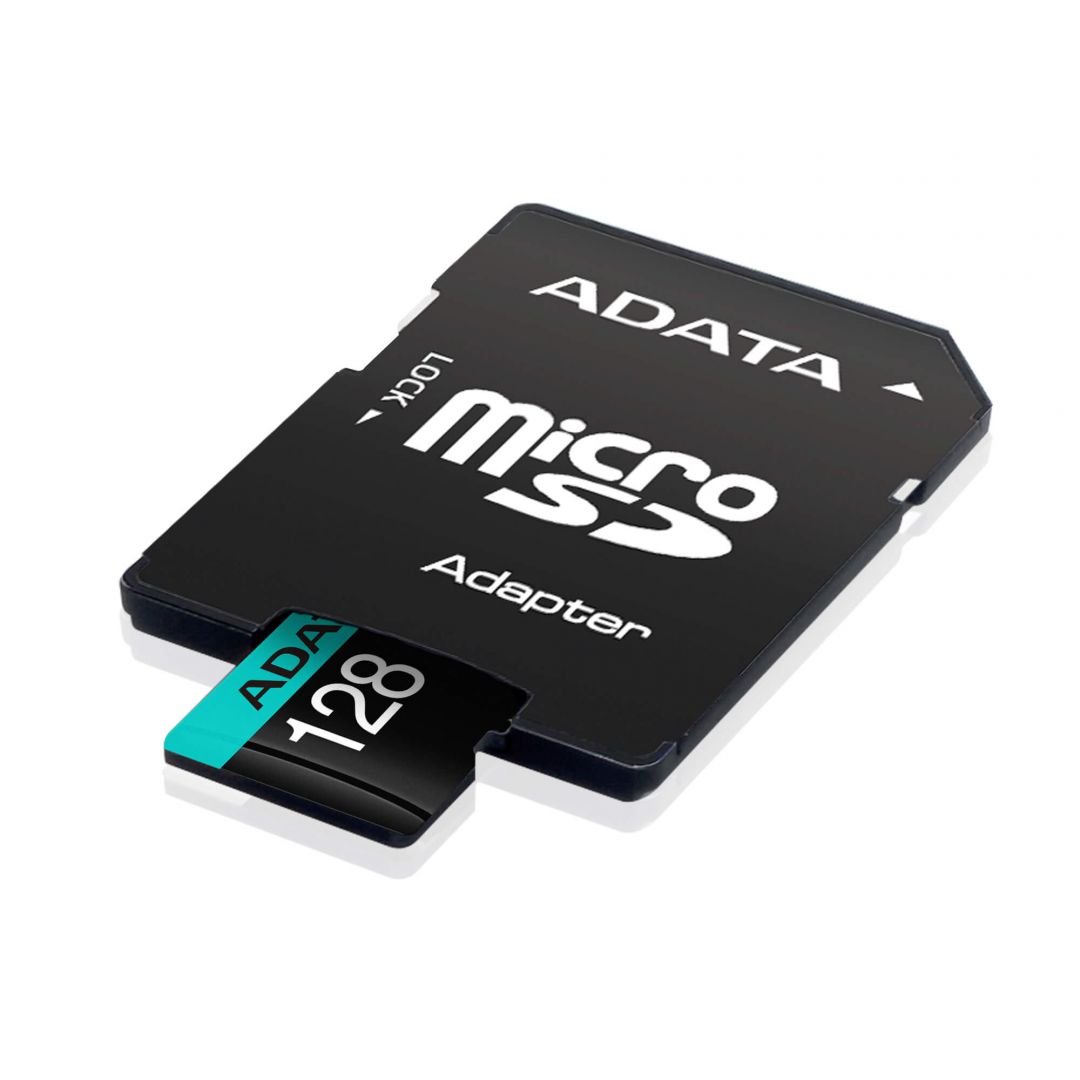 A-Data 128GB microSDXC Premier Pro UHS-I U3 Class 10 (V30S) + adapterrel