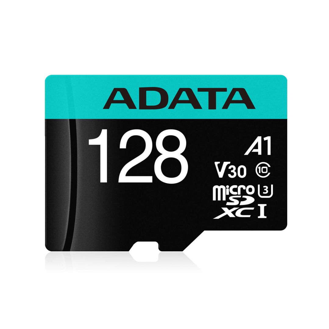 A-Data 128GB microSDXC Premier Pro UHS-I U3 Class 10 (V30S) + adapterrel